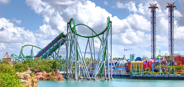 The Incredible Hulk Coaster, no Universal Orlando Resort