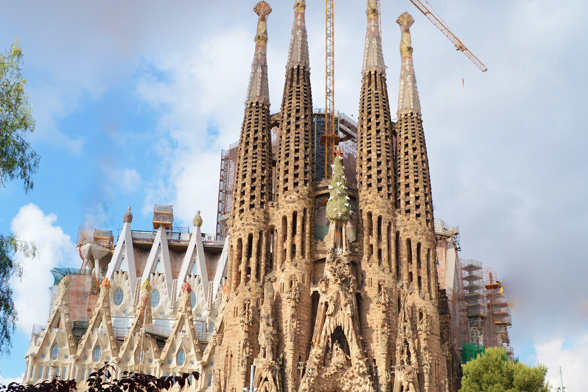 Sagrada Familia de Antoni Gaudí, em Barcelona.