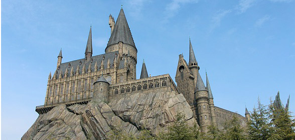 Castelo de Hogwarts no Wizarding World of Harry Potter, em Orlando