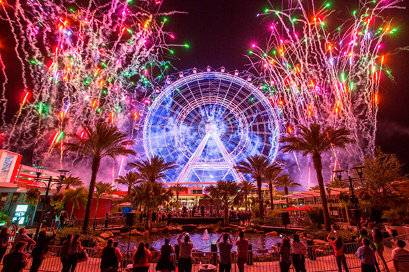 Foto da roda-gigante Orlando Eye à noite