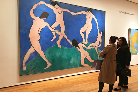 Dance (I) - Henri Matisse. Pintura exposta no MoMA, NY (Foto: Natália Grandi)